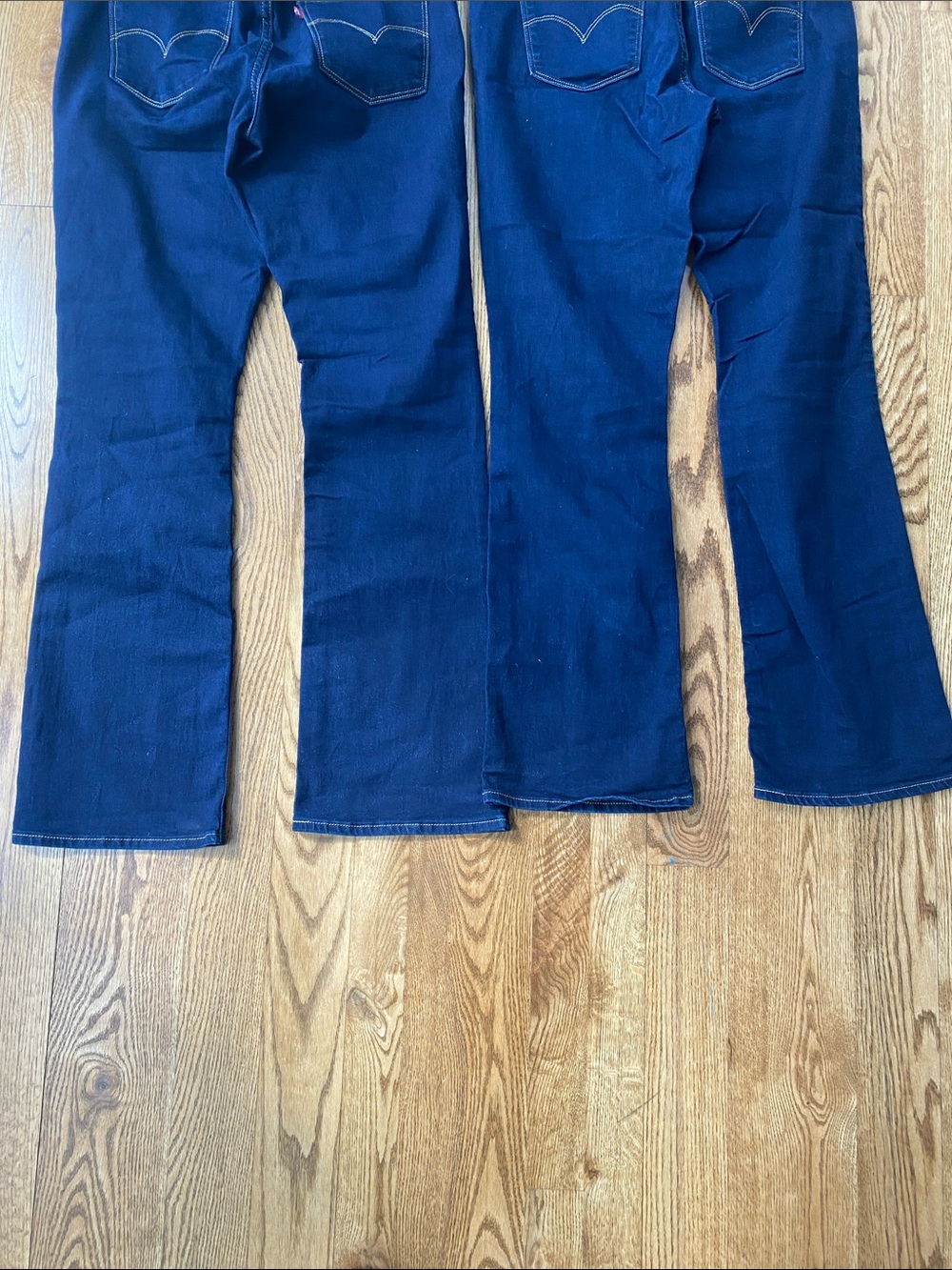Levi’s jean bundle (2) pair size 30 315 shaping boot cut dark blue high rise - Picture 4 of 14